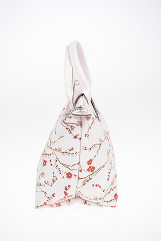 Floral Printed Fabric Tote Bag With Removable Shoulder Strap