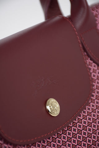 Printed Fabric LE PLIAGE Tote Bag with Removable Shoulder Strap