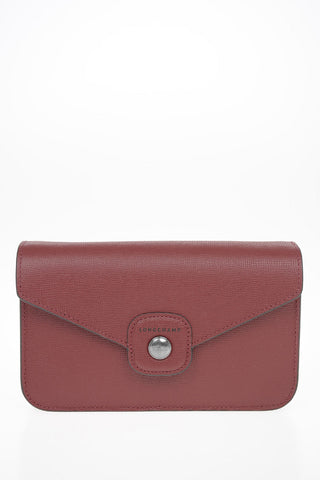 Leather Clutch with Removable Shoulder Chain
