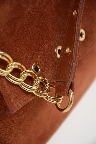 Suede Saddle Bag