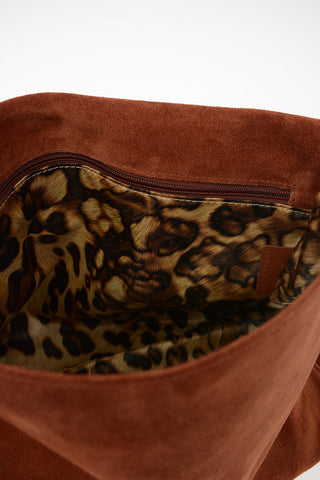 Suede Saddle Bag