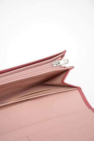 Leather Wallet with Outer Pocket