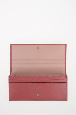 Leather Wallet with Outer Pocket
