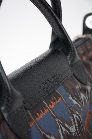 Printed Fabric LE PLIAGE Tote Bag with Removable Shoulder Strap