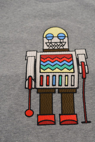 Robot Embroidered Sweatshirt