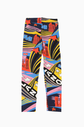 Stretch Cotton Printed Leggings