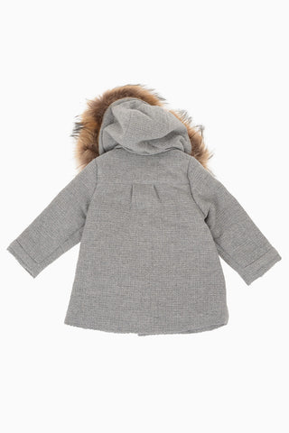 Double Breasted Coat with Fur