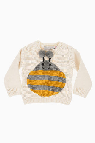 Wool and Cotton Embroidered Sweater