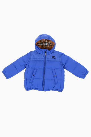 Nylon Hooded Down Jacket