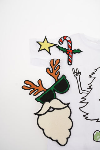 T-shirt con Patch Removibili