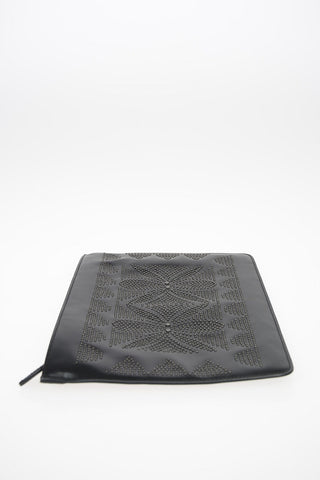 Leather Pouch with Mosaic Applications