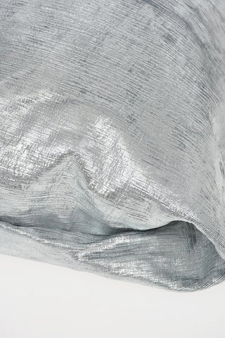 MM11 Metallic Leather Shopper Bag
