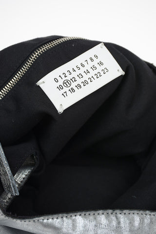 MM11 Metallic Leather Shopper Bag