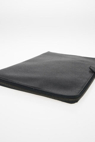 Leather Maxi Clutch