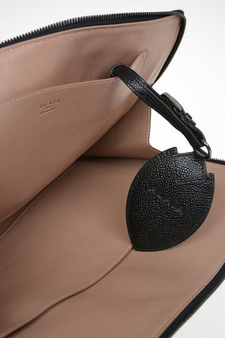 Leather Maxi Clutch