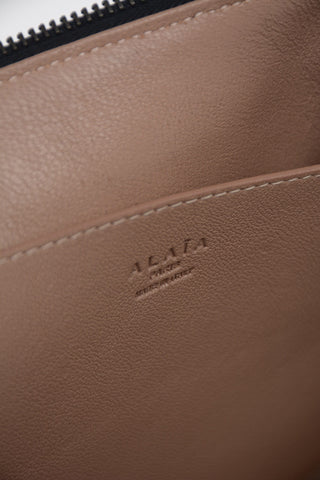 Leather Maxi Clutch