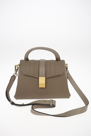 Leather Bag With Double Removable Shoulder Strap