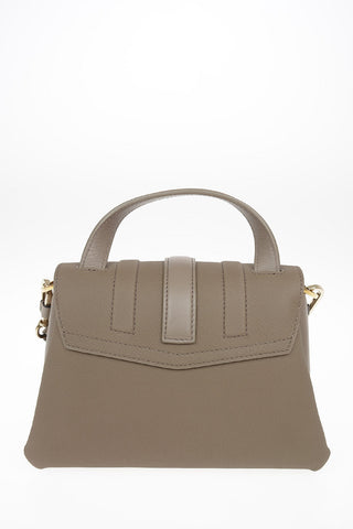 Leather Bag With Double Removable Shoulder Strap