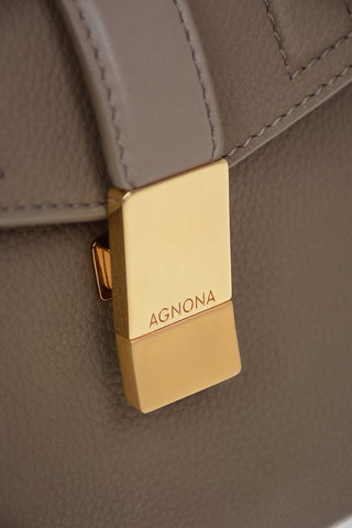 Leather Bag With Double Removable Shoulder Strap