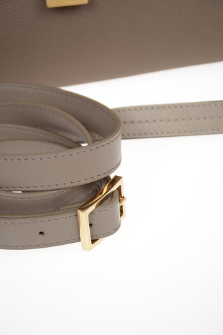 Leather Bag With Double Removable Shoulder Strap