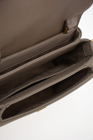 Leather Bag With Double Removable Shoulder Strap
