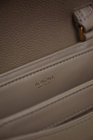 Leather Bag With Double Removable Shoulder Strap