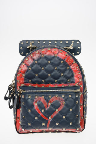 Leather Backpack ROCKSTUD with Removable Shoulder Straps