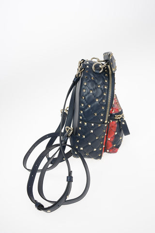Leather Backpack ROCKSTUD with Removable Shoulder Straps