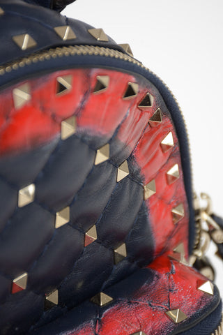 Leather Backpack ROCKSTUD with Removable Shoulder Straps