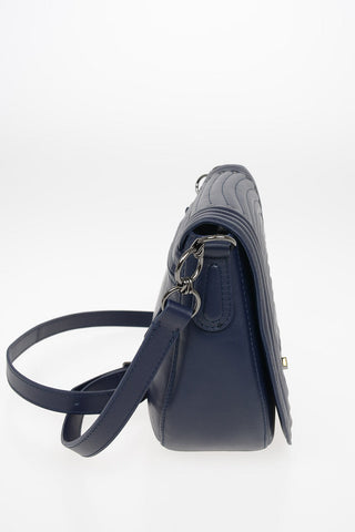 Studded Leather Saddle Bag with Adjustable Shoulder Strap
