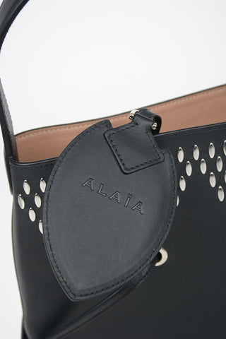 Leather Hobo Bag With Applications