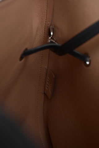 Leather Hobo Bag With Applications