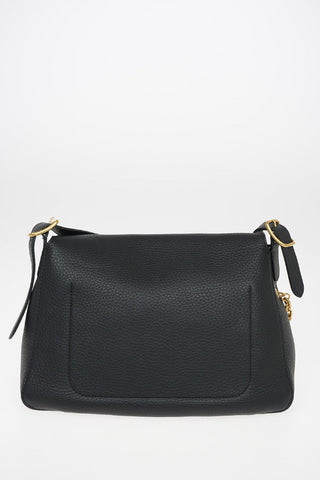 Leather Hobo Bag KEELEY with Chain Detail
