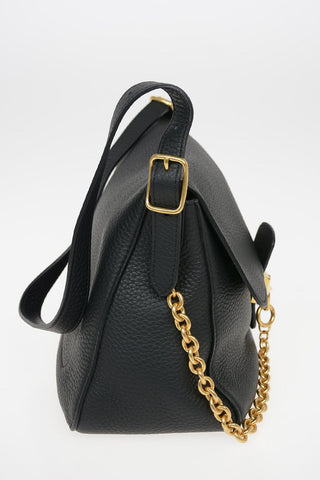Leather Hobo Bag KEELEY with Chain Detail
