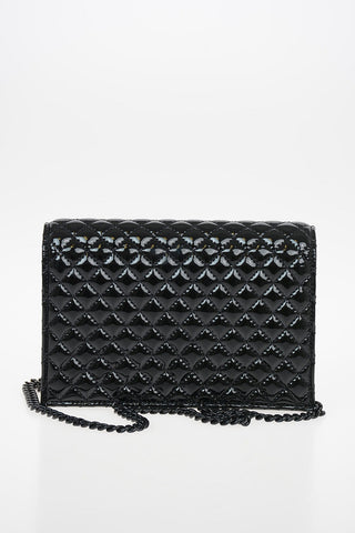 Quilted Patent Leather SKULL crossbody bag
