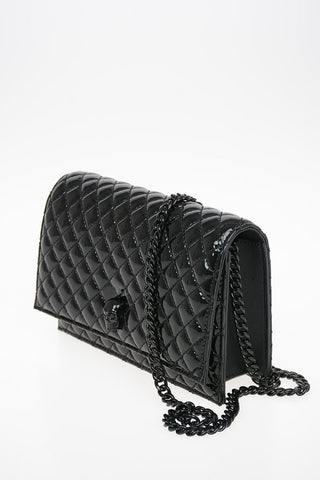 Quilted Patent Leather SKULL crossbody bag