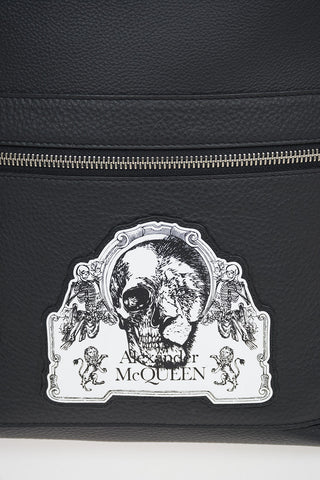 Leather Drawstring SKULL Backpack 