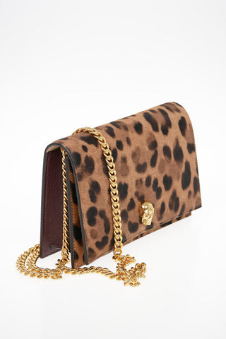 Animal Printed Ponyskin SKULL shoulder bag