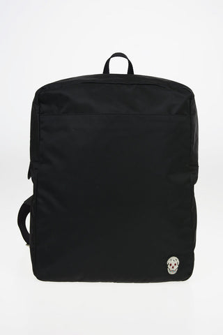 Fabric HARNESS Backpack with Leather Details and Emroidered Logo