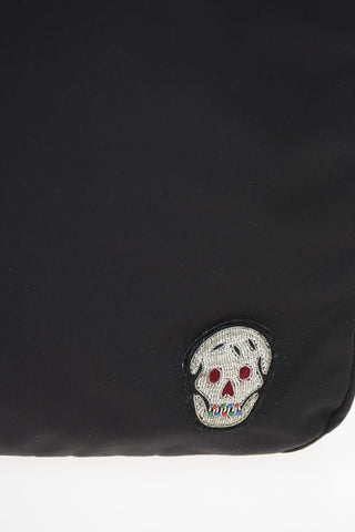 Fabric HARNESS Backpack with Leather Details and Emroidered Logo
