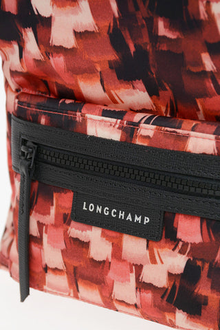 Printed Fabric Backpack