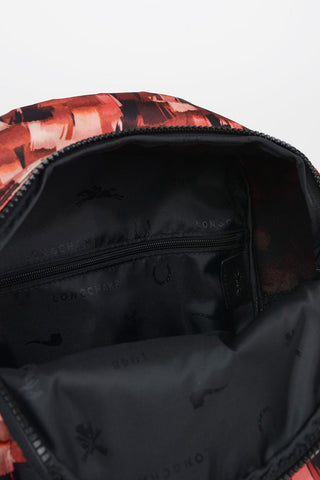 Printed Fabric Backpack