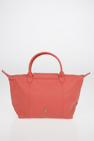 Stars Patterned Leather Tote Bag LE PLIAGE with Removable Shoulder Strap