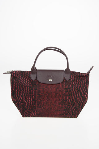Crocodile Printed Fabric Tote Bag