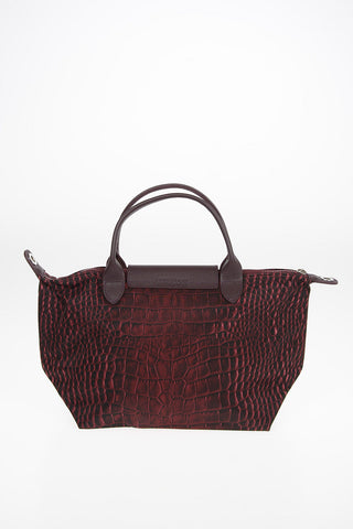 Crocodile Printed Fabric Tote Bag