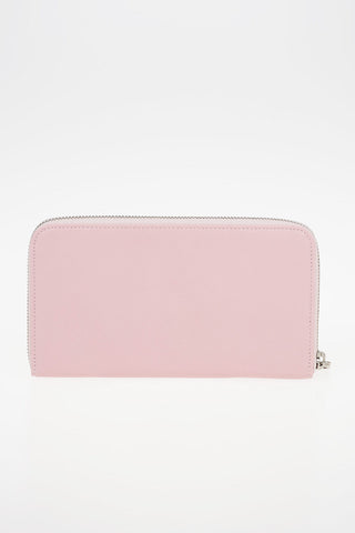 Zip Closure Leather Wallet