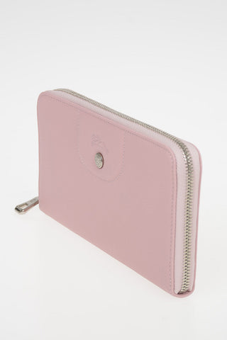 Zip Closure Leather Wallet