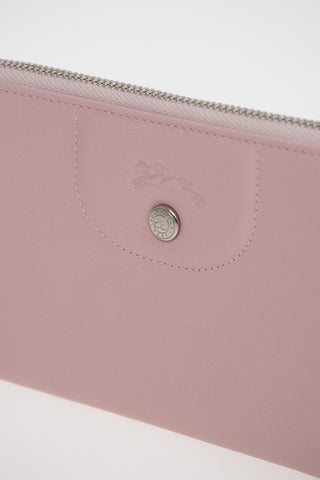 Zip Closure Leather Wallet