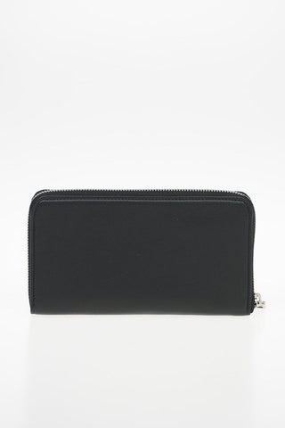 Leather Wallet With Zip Closure
