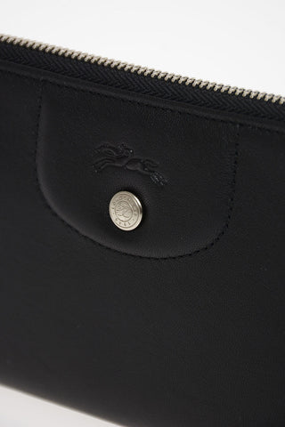 Leather Wallet With Zip Closure